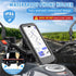 BOHISEN Motorcycle Phone Mount Waterproof Sensitive Touch Screen Hard Shell Phone Case Holder Anti-Theft Phone Holder with Aluminum Handlebar Moun...