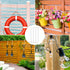 Pool Pole Hanger Hooks for Fence, No Drill White Pool Fence Hooks for Swimming Pool Equipment, Skimmers, Vacuum Hose, Brushes, Leaf Rakes, Garden ...