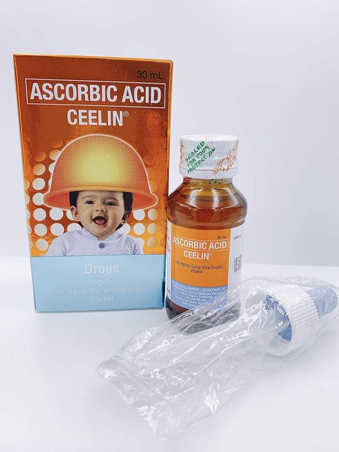 Ceelin Ascorbic Acid Drops 30ML for Ages 0-2...