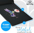 Art-N-Fly Black Sketch Pad Mini 5.5x8.5" 2 Pack - Black Paper Sketchbook for Drawings, Perforated Edge on Spiral 100 Sheets Total - Art Sketch Boo...