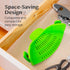 Kitchen Gizmo Snap N' Strain Clip On Strainer for Pots and Pans - Collapsible Silicone Pasta Strainer and Kitchen Gadget for Cooking - Easy to Use...