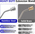 Pressure Washer Wand, 45 Degree Curved High Pressure Power Washer Extension Wand with 5 Spray Nozzles, 1/4 Inch Quick Connect Undercarriage and Gu...