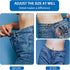 Jeans Buttons Replacement, 8PCS Instant No Sew Buttons for Pants Removable Metal Pant Buttons Tightener Adjustable Button Replacement Kit with Thr...