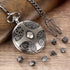 Mini DND Dice Set with Steampunk Gear Pocket Watch Shell Case, 7pcs Polyhedral Metal D&D Dice Set, DND Gifts with Gift Box, Role Playing Board Gam...