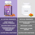 Iron Gummy Vitamin - Gluten Free Supplements for Iron Deficiency for Adults & Kids - Peanut Free Gummies Supplement - Grape Flavor Chewable Vitami...