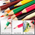 Chunky Kids Colored Pencils 15 Piece - Jumbo Chubby Easy Holding - Easy to Hold Draw Kids with Pencil Pouch, Mini Eraser, Pencil Sharpener Full 18...