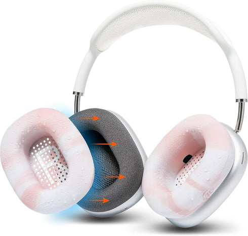 WC SweatZ Max - Protective Earpad Covers for Airpods Max Made by Wicked Cushions | Sweatproof & Easily Washable | Full Earpad Sweat Protection | P...