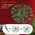 Alpine Corporation 16"H Indoor Holiday 3D Snowflake Hanging Ornament with LED Lights, Green , Christmas Decoration...