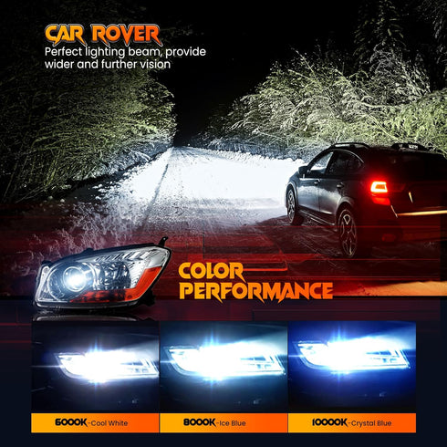 CAR ROVER D1S/D1C 8000K 35W Xenon Headlight Replacement Bulb with Metal Stents Base for 12V Car Head Lights (Pack of 2)...