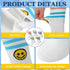 10 Pairs Cute Smiling Face Socks Cotton Striped Tube Socks Novelty Funny Crew Double Stripes Smile Athletic Socks for Women Girls...