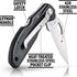 Maxam Falcon VII Lockback 7 (Open) Inch Pocket Knife - Stainless Steel Honed Blade, Textured No-Slip Handle, Carry Clip...