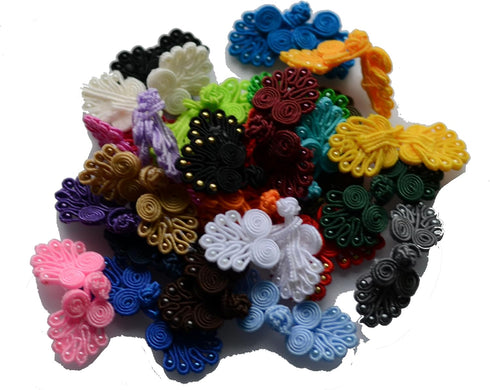 Mixed 21Pairs 21color Handmade Sewing Fasteners Chinese Closure Knot Cheongsam Frog Buttons 6cm 2inch Small...