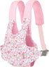GAGAKU Baby Doll Carrier Stuffed Animal Carrier for Girls Doll Accessory Adjustable Straps for 12 to 24 inch Reborn Baby Dolls - Pink Flowers...