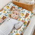 HawSkgFub Highland Cow Sunflower Changing Pad Cover for Baby Girls, Western Farm Animal Fall Flower Diaper Change Table Covers, Soft Stretchy Safe...
