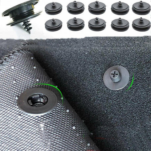 10Pcs Universal Car Floor Mat Carpet Clips Fixing Grip Clamps Buckles Floor Holders...
