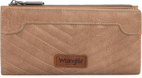 Wrangler Minimalist Wallet for Women Credit Card Wallet Ladies Travel Wallet Monederos de Mujer Card Cases & Money Organizers with Smooth Zipper G...
