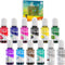 Alcohol Ink Set - 12 Vibrant Colors Alcohol-Based Ink for Epoxy Resin Art, Resin Petri Dish Making - Concentrated Alcohol Paint Color Dye for Resi...