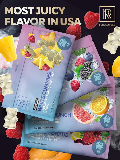 Hookah Flavor White Gummies - Herbal Shisha Hookah Flavors Nicotine Free - 3.5 ounce - 100 Gram Hookah Shisha Tobacco Free Hookah Tobacco & Nicoti...