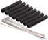 8PCS Spark Plug Wire Boots 6 inches 2500° Heat Shield Protector Sleeve with 16pcs Stainless Steel Wire Ties(Black)...