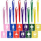 Unbreakable PVC Hall Pass Lanyards,Mlife School Passes Set for Teachers 12 Pack Hall, Bathroom, Library, Office and Nurse Classroom School Supplie...