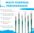 Princeton Summit White Synthetic Paint Brush for Acrylic and Oil, Series 6100, Round, 1...