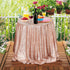 PartyDelight Sequin Tablecloth Round 50 inch Rose Gold for Wedding Party Birthday Bridal Baby Shower and Other Events Decorations...