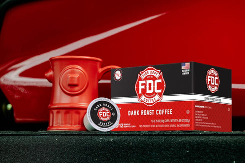 Fire Department Coffee - Gives Back to Firefighters - Dark Roast Coffee Pods - Bold & Strong - Roasted in the USA - Premium K Cups - Veteran Owned...