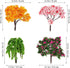 LIOOBO Fairy Garden Tree Plant Ornament: Miniature Garden Accessories, 12pcs Mixed Model Trees 2.1-2.5 Inches for DIY Crafts, Micro Landscape, Tra...