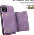Phone Case for Google Pixel 4 Wallet Cover with Crossbody Shoulder Strap and Leather Credit Card Holder Pocket Slim Stand Cell Accessories Mobile ...
