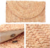 FARVALUE Women's Straw Clutch Summer Woven Purse HandBag Beach Straw Envelope Clutch Wallet for Women...