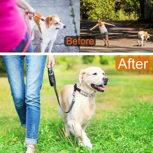 Prong Collar for Dogs Adjustable No Pull Dog Choke Pinch Training Collar with Comfortable Rubber Tip for Small Medium Large Dogs (Medium, Pink)...