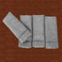 Grelucgo Set of 4 Handcrafted Solid Dark Gray Color Cocktail Napkins, Double-Hemstitched (12 x 12 Napkins (Set of 4))...
