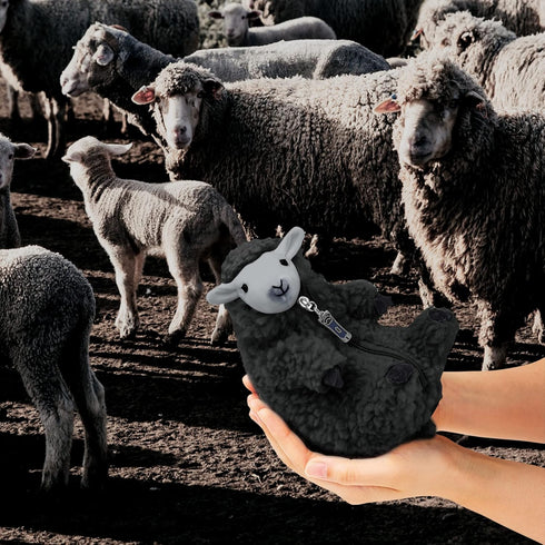 AGRIMONY Cute Shaved Black Sheep Stuffed Animals-Kawaii Lamb Plush Toys Valentines Mothers Day Birthday Easter Funny Gifts for Kids Girls Boys Tee...