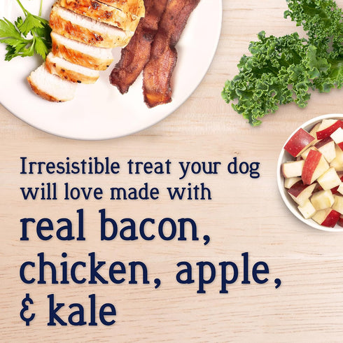 Stewart Freeze Dried Dog Food Topper, PuffTops, Made in USA with Real Bacon, Healthy, Natural, Freeze Dried Dog Treats, Bacon, Chicken, Apple, and...