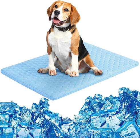 Dog Cooling Mat, Portable Pets Cooling Mat, Thickened Pets Cooling Pad, Durable & Machine Washble, Indoor Outdoor Uses in Crate, Kennel, Bed, Sofa...