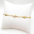 LESLIE BOULES Elegant 18K Gold-Plated Anklet with Seven Elephant Charms - Symbols of Protection, Abundance, and Good Luck...