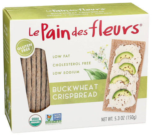 Le Pain des Fleurs Crispbread, Buckwheat, 5.3 ounce...