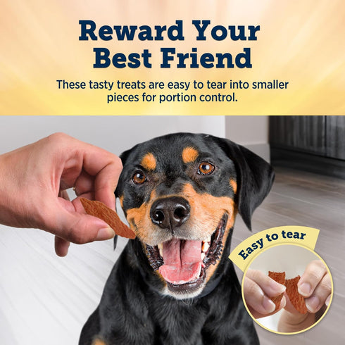Blue Buffalo True Chews Premium Jerky Cuts Dog Treats, Made in the USA with Natural Ingredients and No Antibiotics Ever, Chicken, 4-oz. Bag...