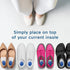 Heel Cushions for Heel Pain Relief (4 Pack) - Gel Heel Cushion Inserts, Gel Heel Cups Heel Pain Relief, Heel Pads Shoes, Heel Support Heel Inserts...
