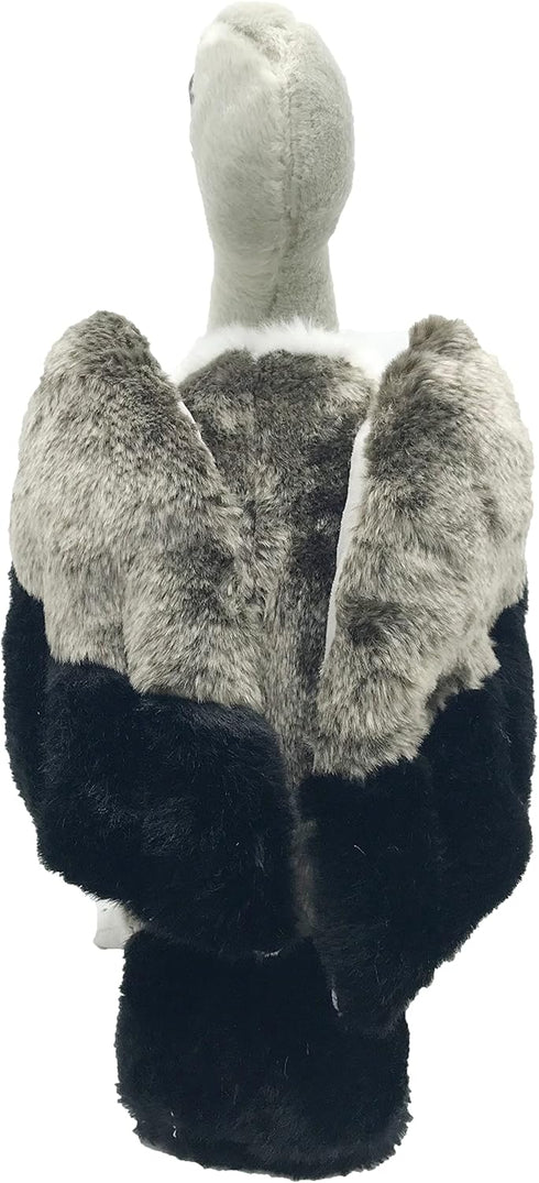 Cute Life Like Vulture Stuffed Animal Plush Toy Simulation Cinereous Vulture Doll Children Birthday Gift 14in...