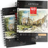 ARTEZA Mixed Media Sketchbook, 5.5 x 8.5 Inches, Pack of 1, 60 Sheets, Micro-Perforated Spiral-Bound Paper Pad for Wet and Dry Media...