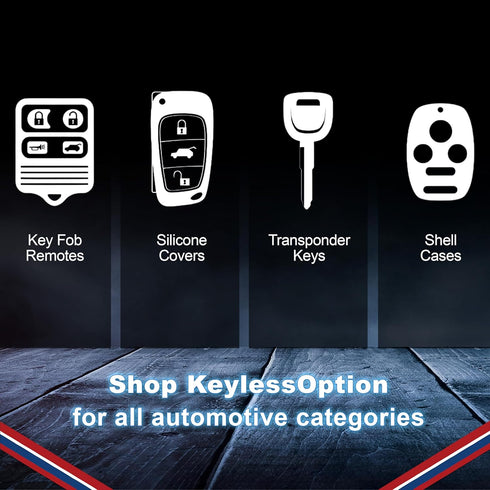 KeylessOption Key Fob Replacement for 2007 2008 2009 2010 2011 Chrysler Aspen Dodge Dakota Durango Ram Remote, 4-Button KOBDT04A, Programming Guid...