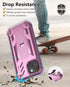 for iPhone 13/14 Protective Case: for iPhone 16e Cover with Built-in Kickstand | Heavy Duty Military Grade Hard Protection Shock Proof | Durable D...