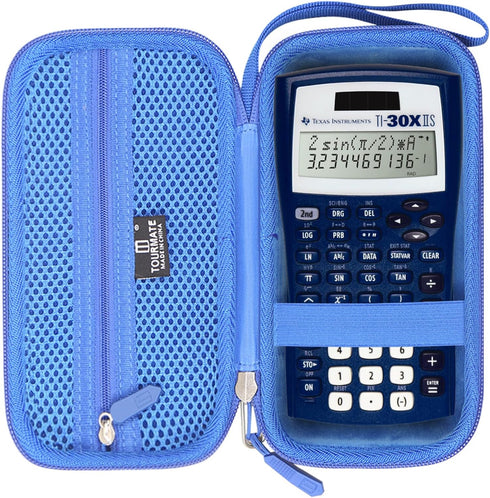 Hard Travel Case Replacement for Texas Instruments TI-30X IIS 2-Line Scientific Calculator, Case Only (Blue)...