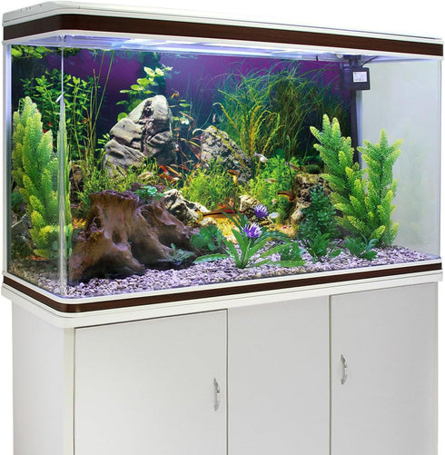 AWERT 36x18 inches Aquarium Background Seagrass Aquarium Background Stone River Bed & Lake Fish Tank Background Vinyl Background...
