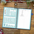 Recipe Book to Write in Your Own Recipes, Blank Recipe Notebook with Tabs for Family Cooking Lover, 120 Pages Recipe Organizer, 8.5 x 5.5", Blue...