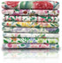 8pcs 18 x 22inches (46x56cm) Floral Cotton Fabric Small Flower Pattern Pre-Cut Quilt Squares Fat Quarters Fabric Bundles for Sewing and Quilting...