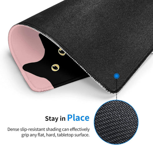 Funny Cat Mouse Pad Square Cute Mouse Pads for Wireless Mouse Small Office Computer Mousepad for Desk Laptop with Non-Slip Rubber Base Mouse Mat, ...