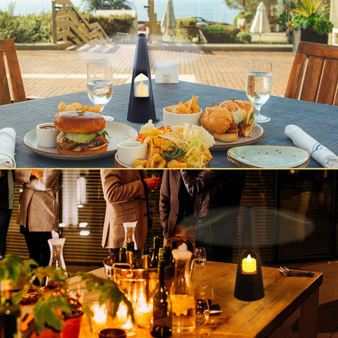 Food Fan for Tables, Portable Food Fans with Tea Lights Candles for Outdoor & Indoor Tables...