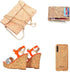 AOUXSEEM 11.8" x 52"(30cm x 132cm) Real Cork Faux Leather Roll for Bows Earrings Making, DIY Crafts Fabric...